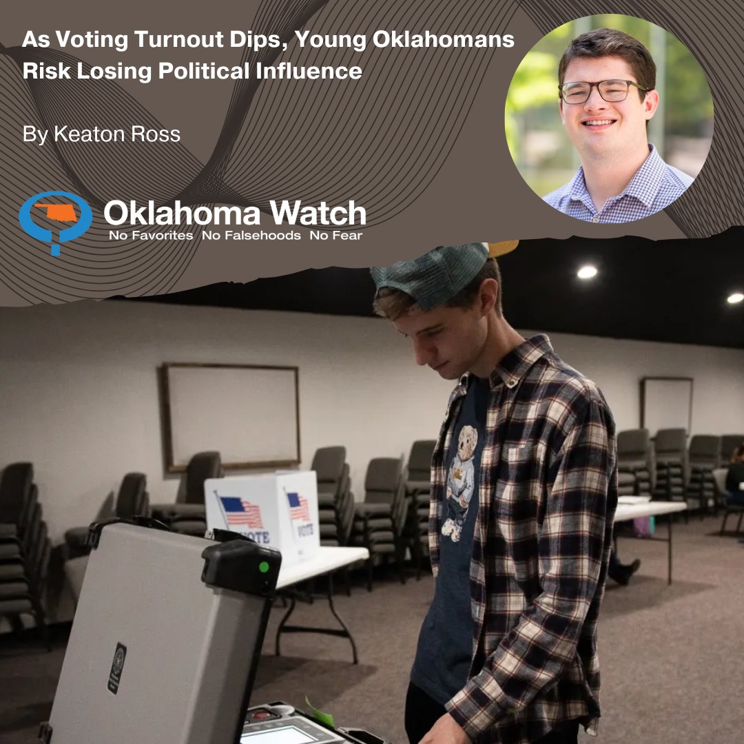 Less than 10% of registered voters 30 and under voted on State Question 820 last month, according to an Oklahoma Watch analysis of State Election Board data. 

ow.ly/BRP850NyFei