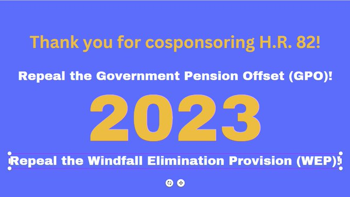 <a href="/RepCasar/">Congressman Greg Casar</a>
THANK YOU for cosponsoring H.R. 82—#SSFairnessAct2023 to #EliminateWEPGPO! You’ve shown close to 3 million American citizens living here and abroad that they deserve their rightfully earned SS benefits. #GPOWEPMustGo
