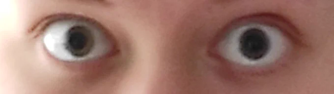 I have very expressive eyes okay I need them for art 
