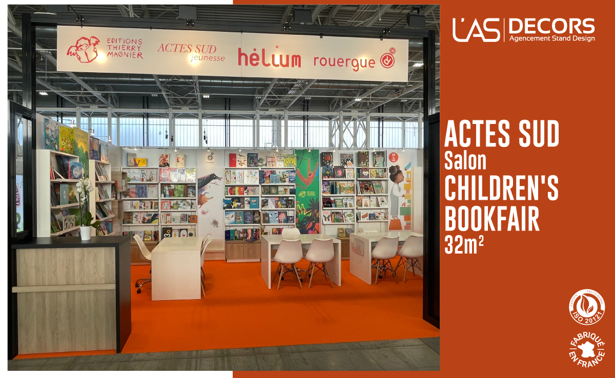 Stand ACTES SUD, sur le salon CHILDREN'S BOOKFAIR 📚

➡ Un espace attirant enfants et parents ! 👨‍👩‍👧‍👦

Merci à <a href="/ActesSud/">Actes Sud</a>  !

#madeinfrance #stand #ecoresponsable #ecoconception #design #evenementiel #conceptdesign #exhibition #exhibitionstand