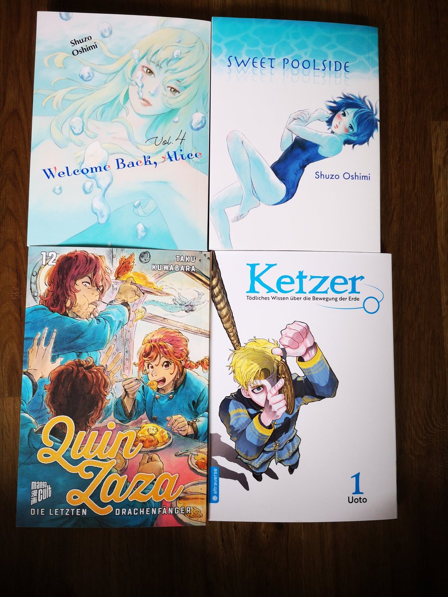 Berurin7's tweet image. You make a plan to buy 10 Manga, you l'an which ones you want to get. Then you make an unplanned trip to the comicstore, SOMEHOW they have stuff and SOMEHOW you buy more stuff. Damn. Here are the April puchases! #manga #haul #ohboy