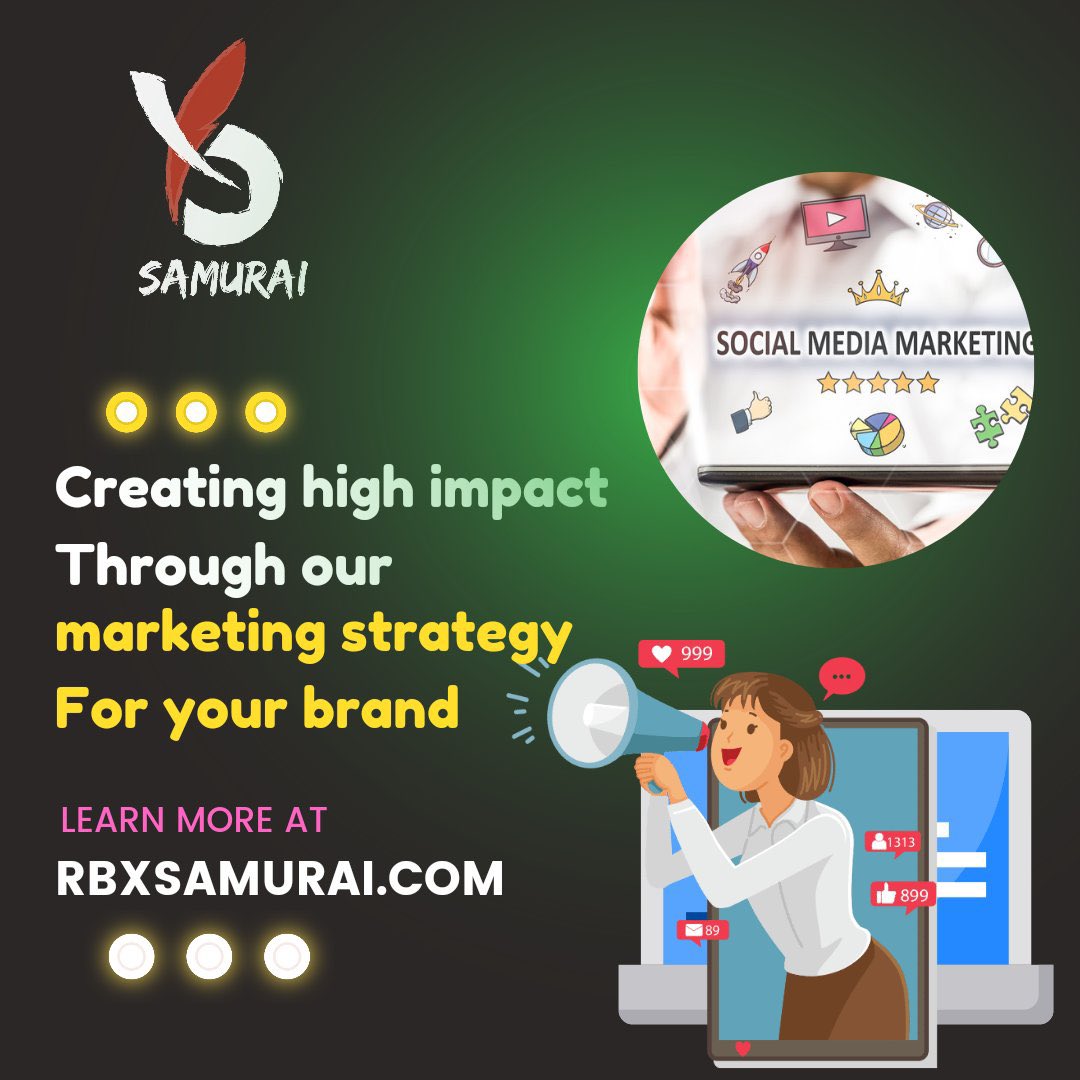 $RBXS
Creating high impact 
Through our #marketing strategy 
For your brand
Learn more at Rbxsamurai.com

linktr.ee/RBXSamurai
_____________
#RBXS #RBXSAMURAI #TREND
#CRYPTO