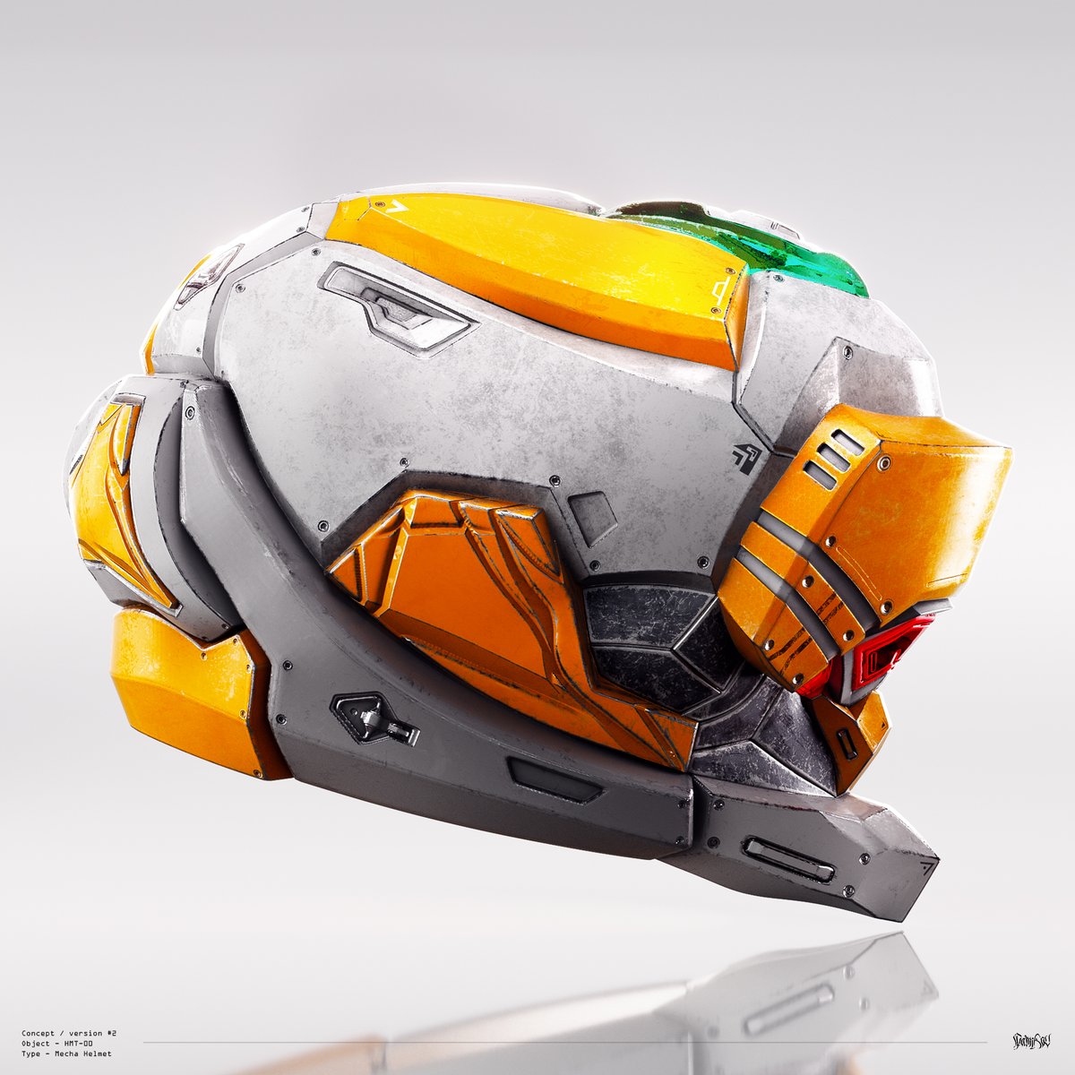 HMT - 00 

#3d #zbrush #scifiart #cyberpunk #conceptart #conceptdesign #modeling #hardsurface #helmet #digitalart