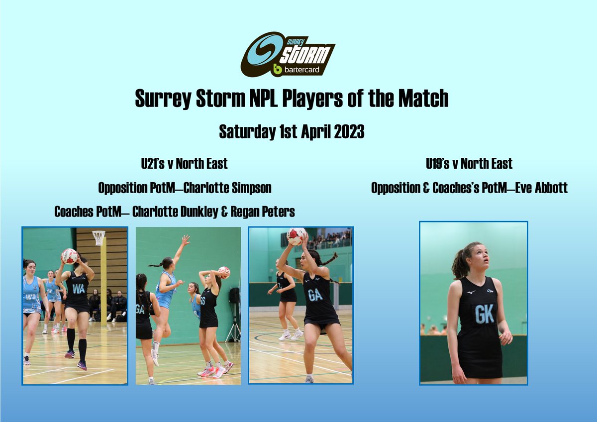 Congratulations to all our players who represented Storm this weekend in the final round of 2022/23 NPL, but especially to these girls at u21 <a href="/charlottesimps0/">Charlotte Simpson</a> <a href="/CharlotteDunkl8/">Charlotte Dunkley</a> <a href="/ReganPeters10/">Regan Peters</a> &amp; at U19, Eve Abbott #proudcoach #StormRises #astormiscoming #gameday