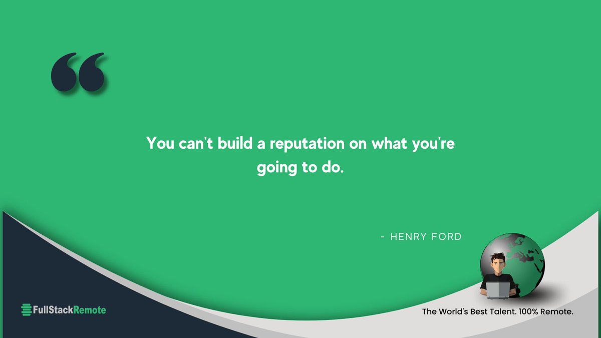 FSRemote's tweet image. It's important to remember that your reputation is an asset—and if you're not taking care of it, then someone else might!
Learn more about us 👉bit.ly/39wXM93
#howtohiresoftwareengineers #howtohirethebestsoftwaredevelopers #hiringsoftwaredevelopers