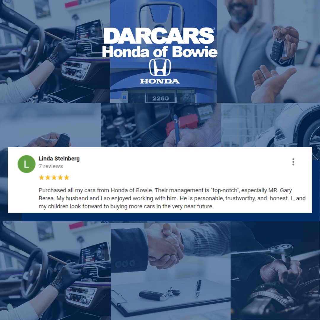 darcarshonda's tweet photo. Read what some of our customers are saying about their DARCARS experience. https://t.co/TZ8o2A8LyC