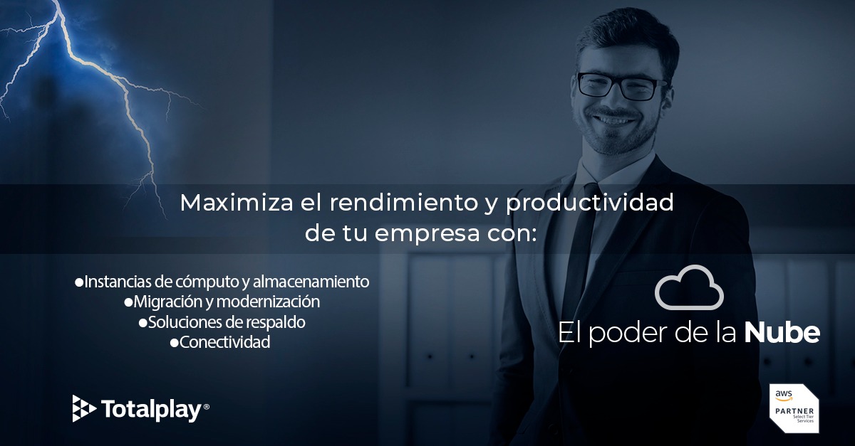 TotalplayEmp's tweet image. La Unidad Empresarial y de Gobierno de Totalplay y AWS se han unido para ayudarte a crear un entorno tecnológico moderno, eficiente y escalable para tu empresa. 
¿Estás listo para conocer todo el #PoderDeLaNube? ☁️⚡️