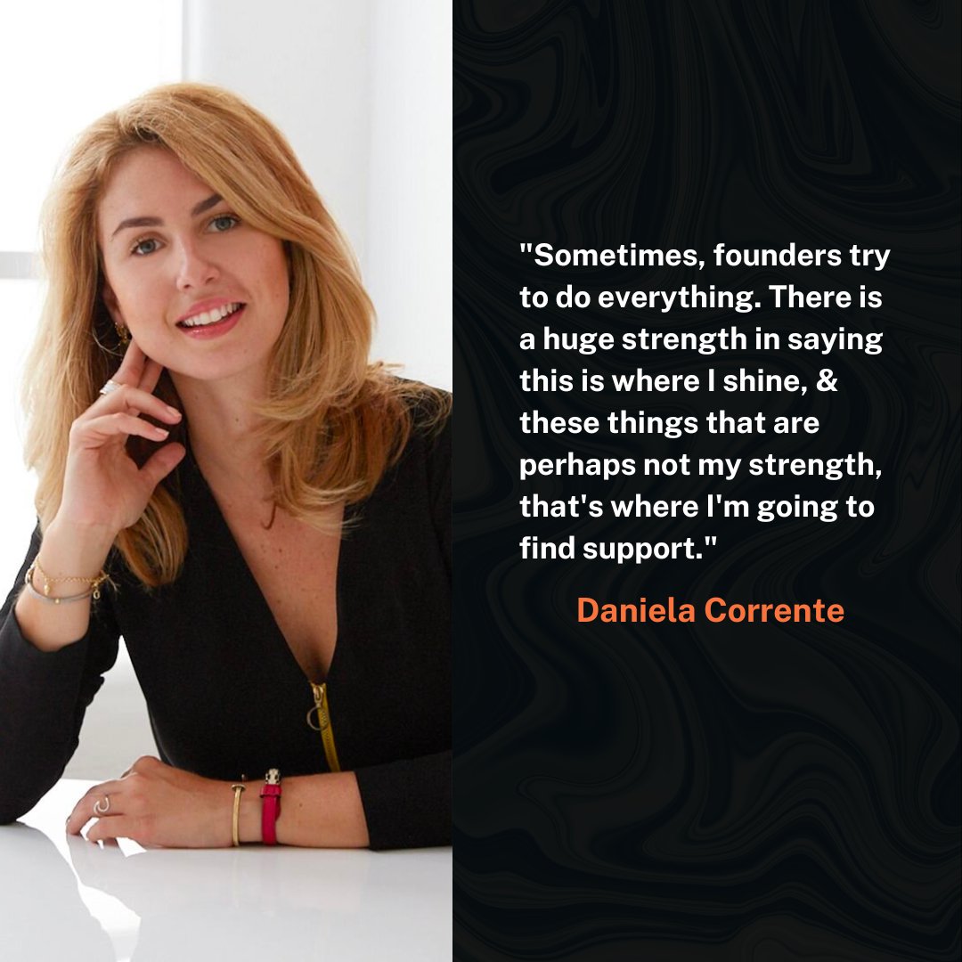 This week's #GirlBossMotivation is from <a href="/danicorrente/">Daniela Corrente</a> founder of <a href="/joinreel/">joinreel</a> ✨.

"Sometimes, founders try to do everything. There is a huge strength in saying this is where I shine, &amp; these things that are perhaps not my strength, that's where I'm going to find support."