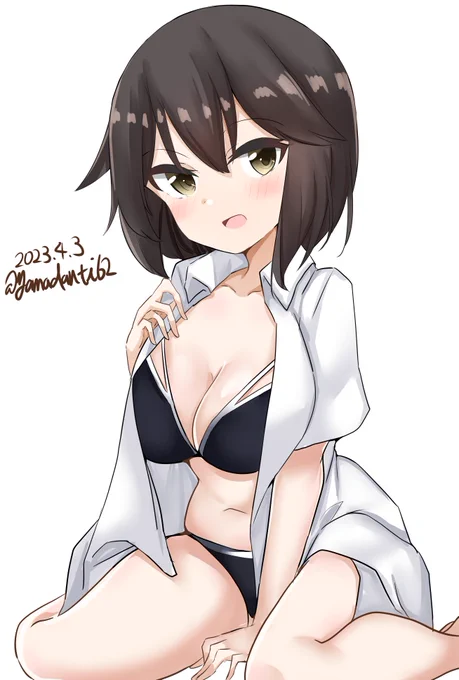 #艦これ版深夜の真剣お絵描き60分一本勝負  #艦これ版真剣お絵描き60分一本勝負_20230403速吸ちゃん 