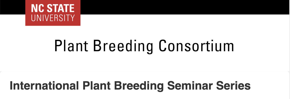 NextGen Cassava (@nextgencassava) on Twitter photo This week, catch the seminar "The road to genomic prediction in cassava" from Jean-Luc Jannink at the <a href="/NCPlantBreeding/">NC State Plant Breeding Consortium</a> International Plant Breeding Seminar Series
🗓️ April 6
⏲️ 11 am to noon EST
Register: ncsu.us5.list-manage.com/subscribe?u=84… This week, catch the seminar "The road to genomic prediction in cassava" from Jean-Luc Jannink at the <a href="/NCPlantBreeding/">NC State Plant Breeding Consortium</a> International Plant Breeding Seminar Series
🗓️ April 6
⏲️ 11 am to noon EST
Register: ncsu.us5.list-manage.com/subscribe?u=84…