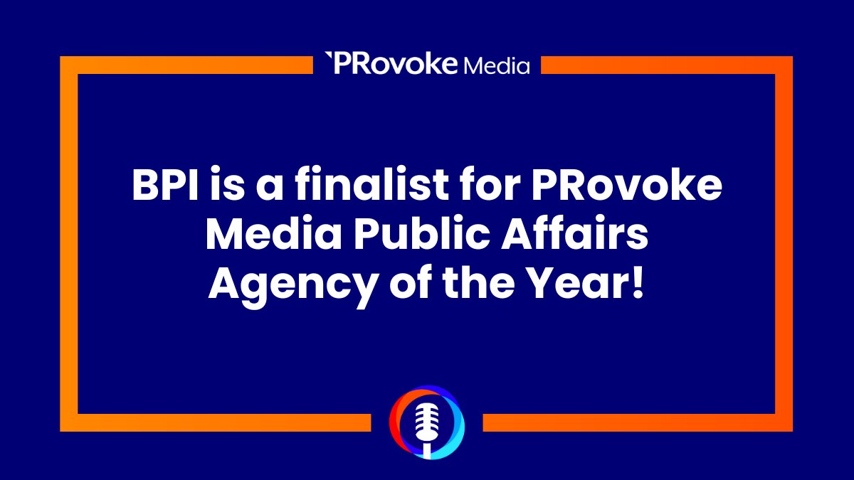 BPIMedia's tweet photo. BPI is a finalist for @Provoke_News Public Affairs Agency of the Year! 🎉 This is a testament to our incredible team, who show up every day + do outstanding work. As always, we're grateful to our amazing clients for trusting us to do work that matters.

https://t.co/raq8ajkeUX https://t.co/jgM9xqpmmJ