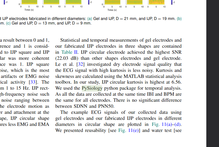 gabrock94's tweet image. #Pysiology in the wild

#Python #opensource #openscience

From: Momota, M. M. R., Morshed, B. I., Ferdous, T., &amp;amp; Fujiwara, T.  (2023). Fabrication and Characterization of Inkjet Printed Flexible Dry  ECG Electrodes. IEEE Sensors Journal.