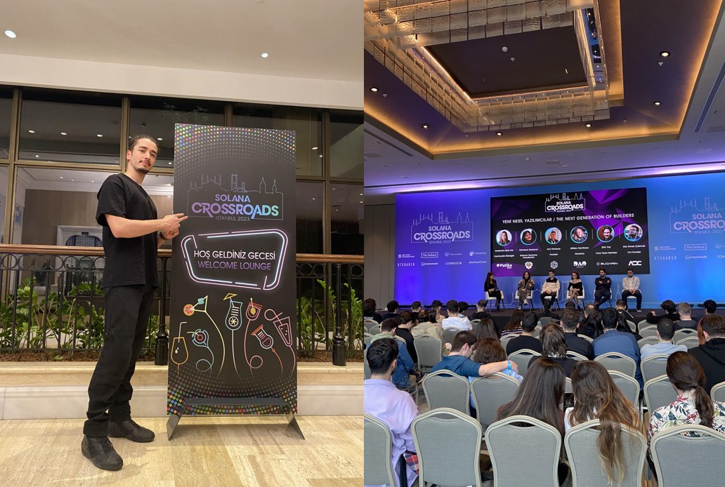 theRZLT's tweet photo. This weekend we attended @SolanaCrossroad in Istanbul.

#SolanaCommunity is strong in Turkey, our #community manager @nftesnafi reports.

The spring of #web3 events continues, and we're working hard to participate in as many as possible.

🔸 Stay tuned! https://t.co/ztYeiVsfdx