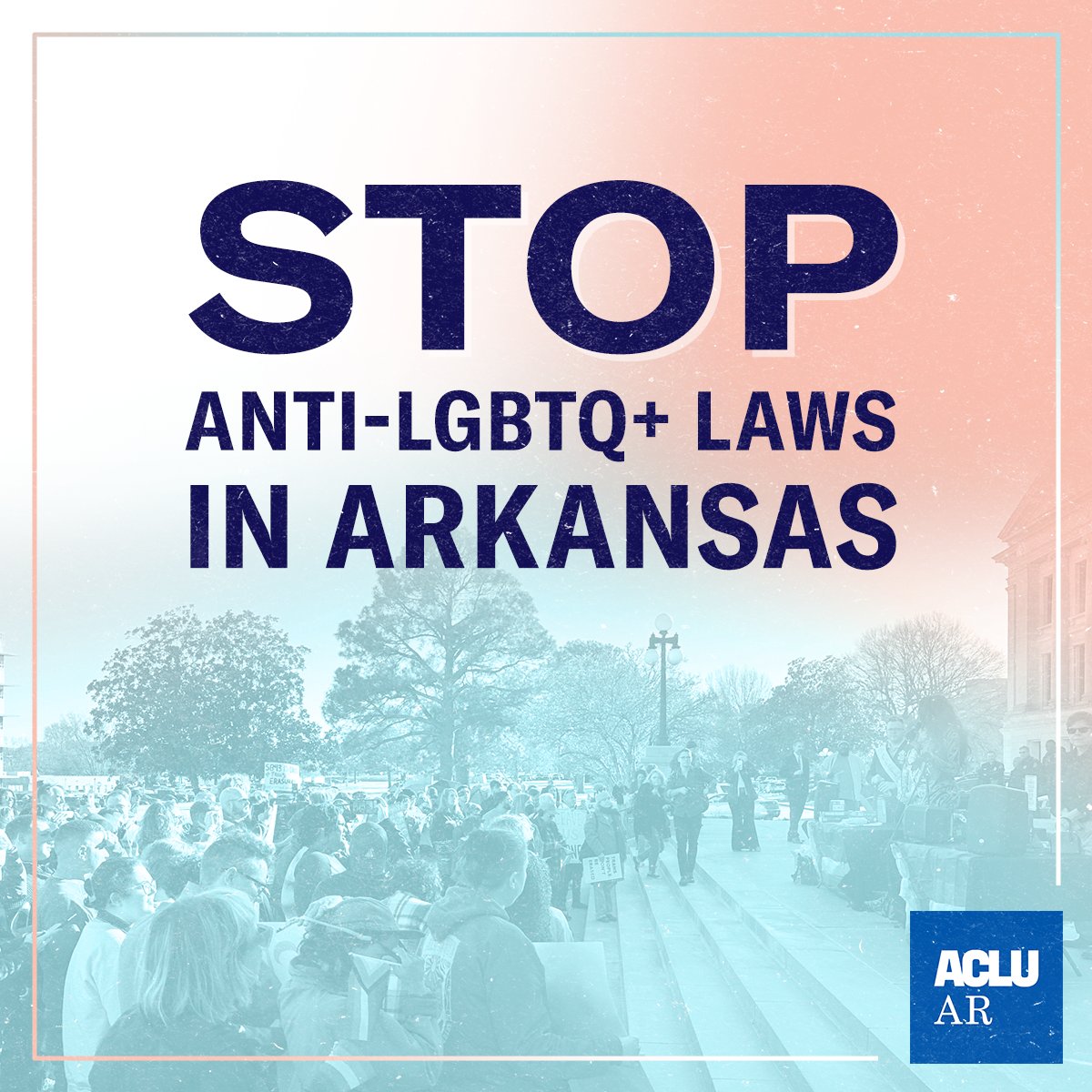 ArkansasACLU's tweet photo. Occasional concessions by lawmakers will not silence our calls for respect of our fundamental rights. #arleg recently amended #SB270, but it is clearly an attempt to discriminate against trans Arkansans. We must expand our state civil rights law to protect our LGBTQ community. https://t.co/TXx0u7bl5P