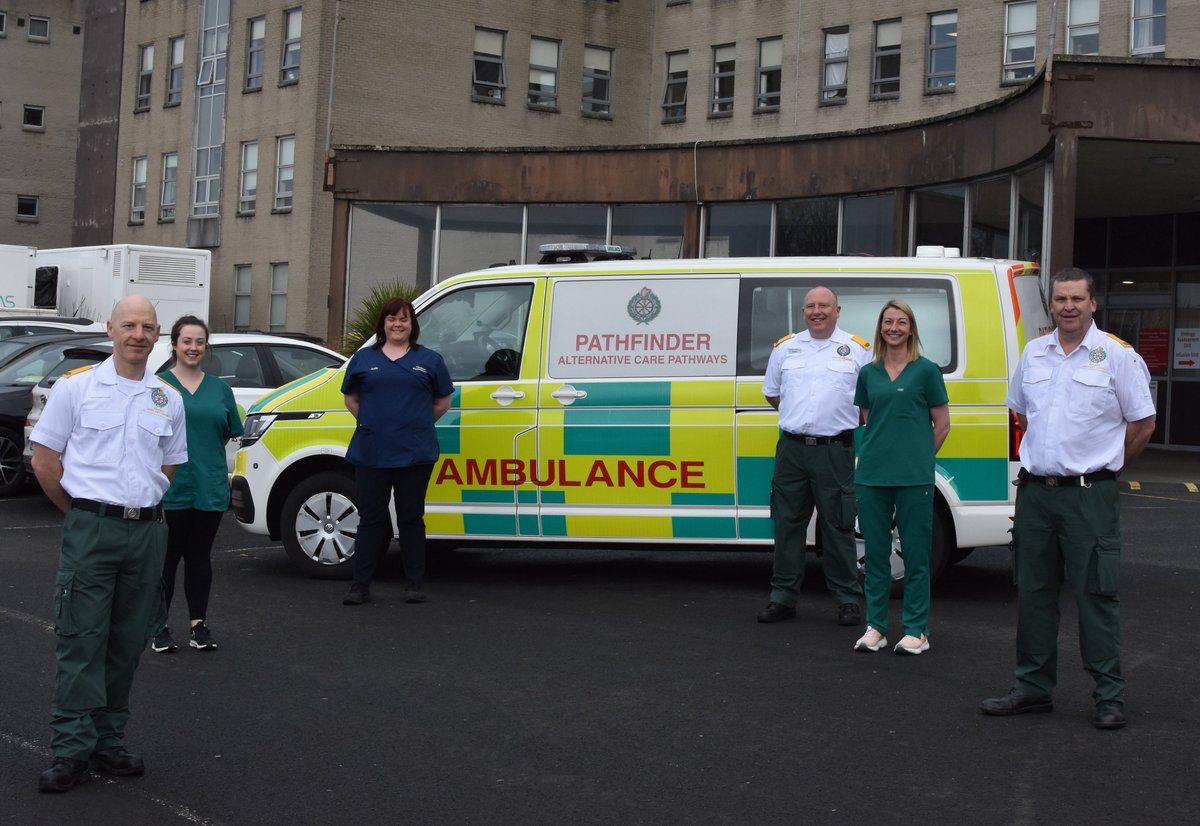 AmbulanceNAS's tweet photo. Best of luck to the Pathfinder team in Letterkenny as they go live today! Pathfinder improves outcomes for older people by providing safe alternative care at home rather than hospital and will be provided by NAS staff working with colleagues from Letterkenny University Hospital. https://t.co/YjbFqSCkaK