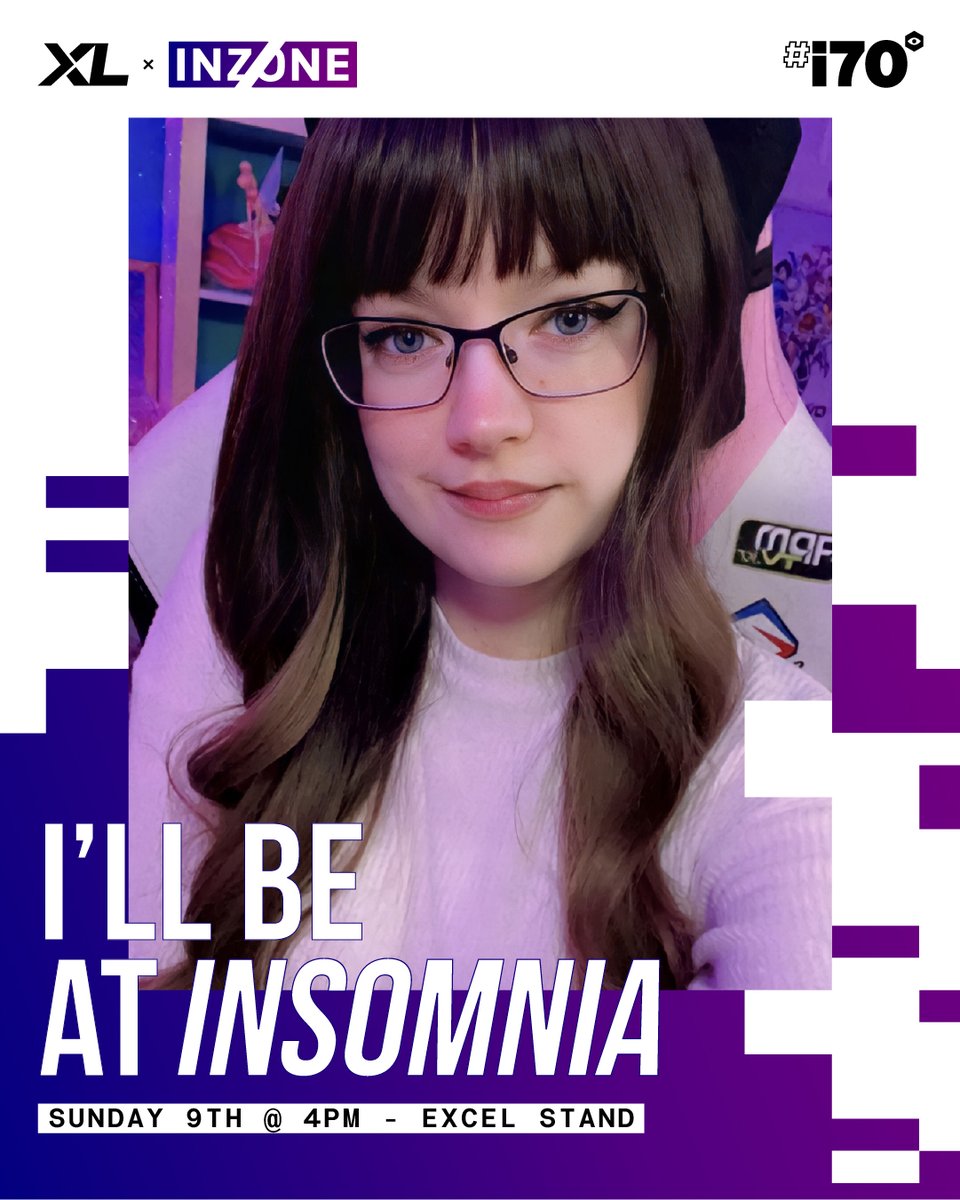 Hey hey guys!! I am so excited to announce I will be streaming live from @IGFestUK on Sunday 9th at 4PM from the @EXCEL INZONE booth!! Make sure you check out all the other creators streaming there too!! Can not wait!! #i70