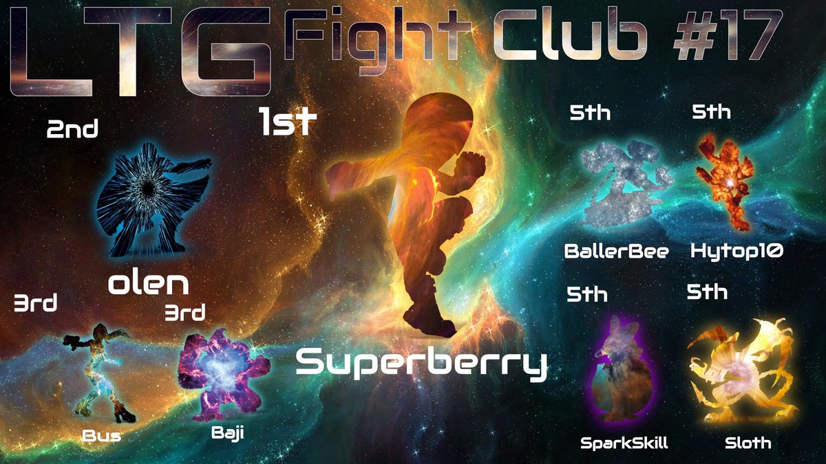 Congratulations to last night's top 8! This tournament was a blast! We can't wait to see you at the next one!

Top 8:
1. <a href="/ESuperberry/">GRIND|Superberry</a> 
2. <a href="/LTG_Olen/">olen</a> 
3. Bus
3. Baji
5. @Baller__Bee 
5. <a href="/Cortland9272312/">SparkSkill</a> 
5. <a href="/HykTopalian/">Hyk Topalian</a> 
5. @kys694203