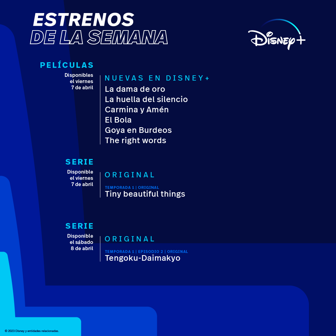 PortalDisneyES's tweet photo. ⚠️ESTRENOS SEMANALES⚠️

Ya tenemos los estrenos y novedades que llegan esta semana de #SemanaSanta a la plataforma @DisneyPlusES (#DisneyPlus) 🗓 

🔹️ Con #LaBuenasMadres, #ElCrossover, #AmenFranciscoResponde y más https://t.co/nspCK4npOH
