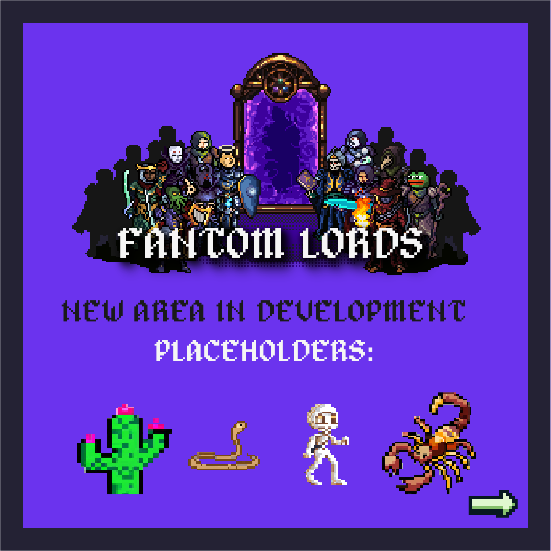 STOMACOstudio's tweet photo. We are working on an update for the #FantomLords ⚔️
Can you guess the new area by only looking at this #AI generated sprites?
#fantom #ftm #nft #nfts #nftcommunity #vintagegaming #pixelart #crypto #gaming https://t.co/2Z7DHtNiWI