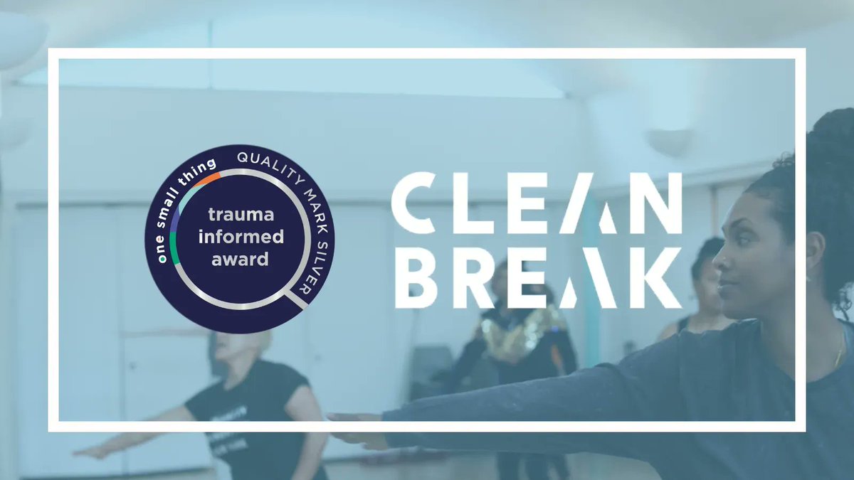 📣We're delighted to award @CleanBrk with a Silver Trauma Informed Quality Mark✨ This recognises that #traumainformed working is being implemented across their culture, practice & environment, & that individual needs are prioritised. Well done to the team for their hard work👏