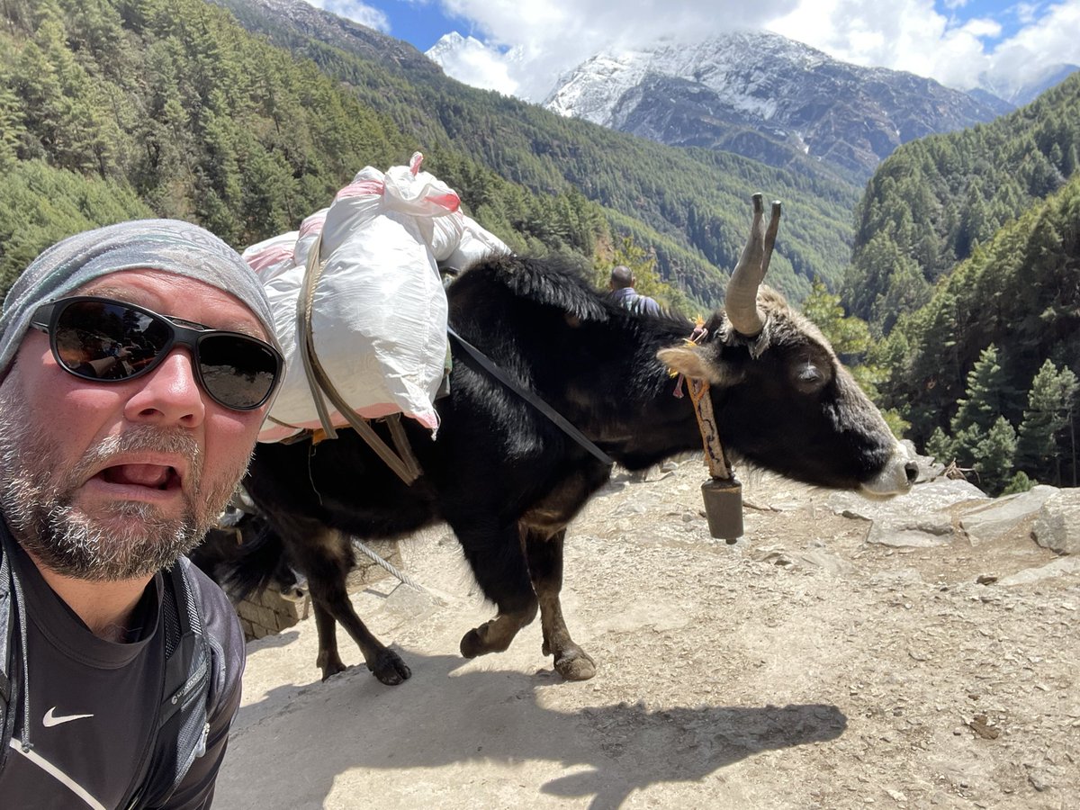 elliotta74's tweet photo. Day 2 , Hilary Bridge, Namche bazaar and 3450m. https://t.co/AMjmKrDF0T