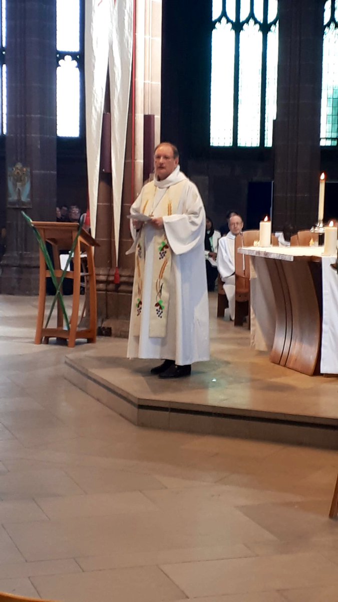 Giving thanks for today’s Chrism Mass @ManCathedral, for our clergy & lay ministers renewing our commitment to service. This is always a highlight of the year - celebrating the life of our diocesan family & our mission & ministry energised. God who has called you is faithful