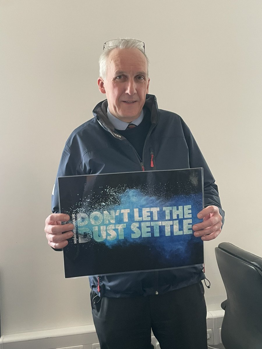 DON’T LET THE DUST SETTLE! 
Raising awareness! <a href="/Mesouk/">Mesothelioma UK</a> 
#globalasbestosawarenessweek 
Please have a look at the Mesothelioma UK website for more information.