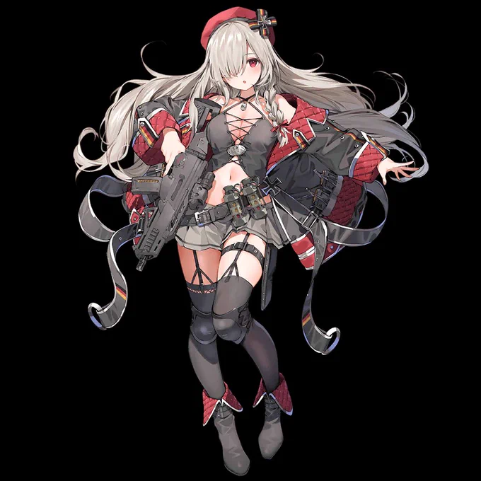 G36cMOD1星5→星6陣形バフ:火力10%、射速8%→火力15%、射速10%スキル1:挑発効果。MOD2スキル2戦闘開始後、自分に50ダメージと加護バフ、持続の間にはリンクが減らない。加護の持続は部隊のARとSMGごと4秒増えて、戦役で勝利した後持続が20%減少(最大3回) 