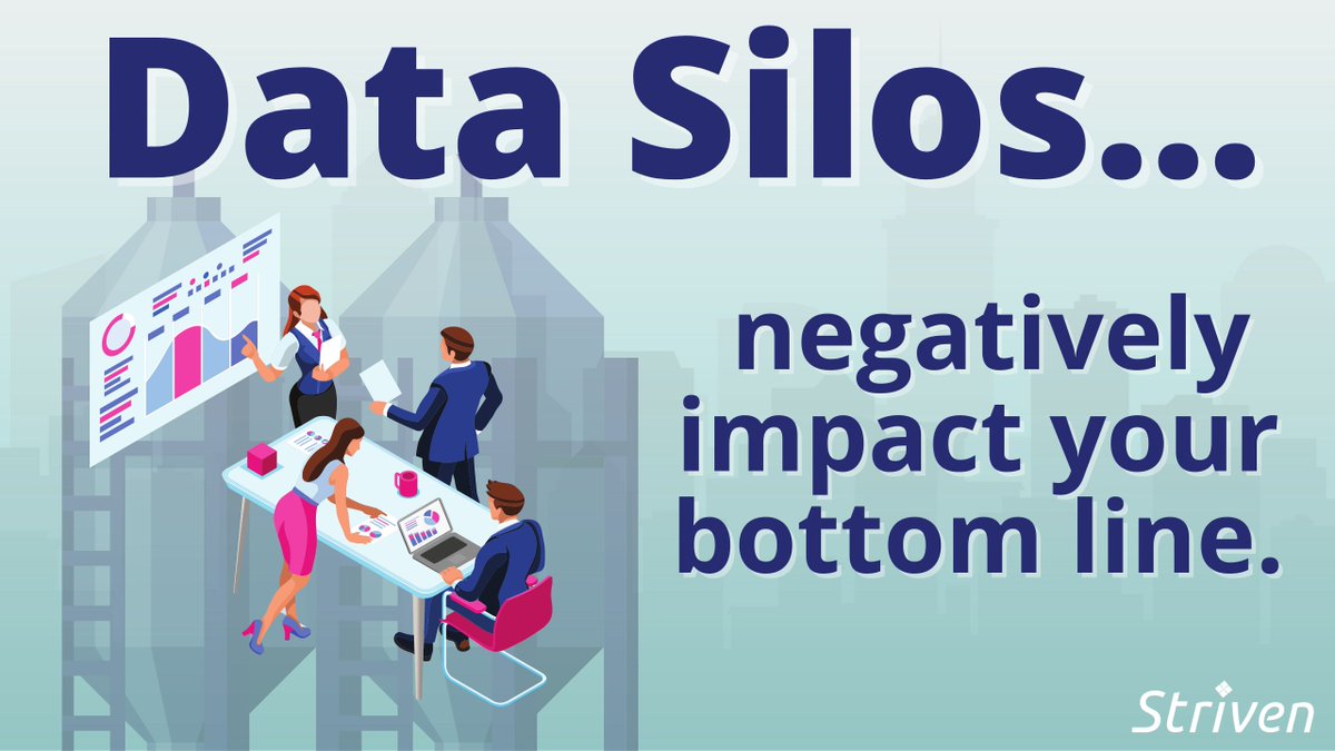 SoftwareStriven's tweet image. What causes updates and info to slip through the cracks? (drumroll please🥁)...Data silos!
Silos store and broadcast but operate independent of one another. Identifying where they are is first step towards a solution.
#Datasilos
➡️ vist.ly/3wkm
