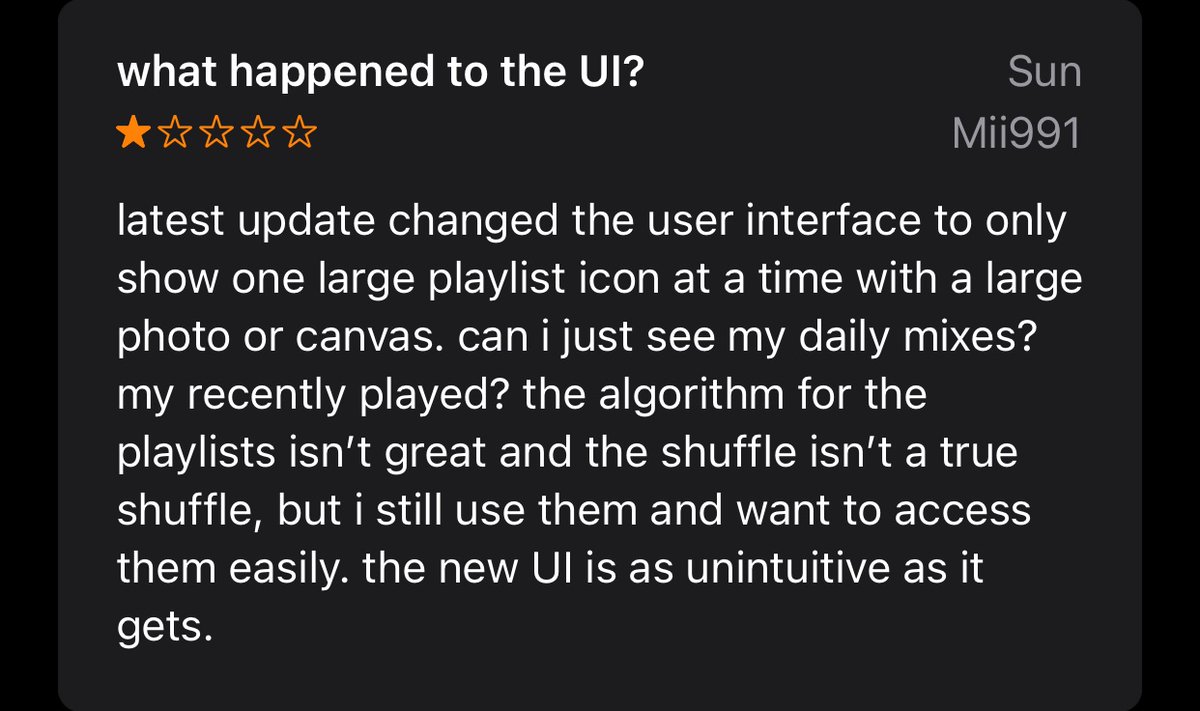 TopShelfDead's tweet photo. your new Ui is awful and everyone agrees. Fix it or I’m making new emails and signing up for free trials indefinitely. @SpotifyUSA @SpotifyCares https://t.co/3KIM8TGMWF