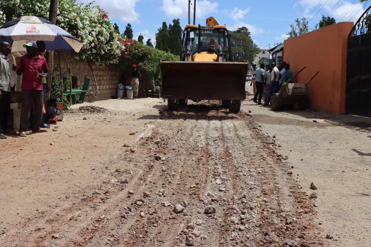 Delighted to share that we have commenced the ground breaking of Mnazi Moja Cabro access Road in Mkomani Ward. Sincere appreciation to the residents for their kind cooperation in the demolishment of structures to pave way for this integral road access. Nyali iko Love