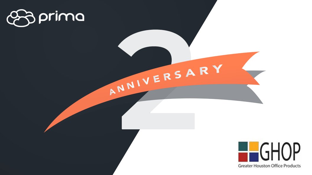 PrimaSoftwareUS's tweet image. Congratulations to Greater Houston Office Products on their 2nd anniversary of using Prima software! 🤝🎉
We appreciate your loyalty and trust and are thrilled to have played a part in your continued success.
#PrimaSoftware #CustomerSuccess #SoftwareSolutions