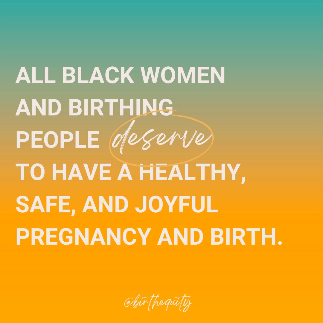 All Black women and birthing people deserve a beautiful, safe pregnancy and birthing experience that aligns with their values and needs. Black birthing people deserve to be heard, believed, and empowered in our care.

#blackmaternalheal #birthingperson #birthequity