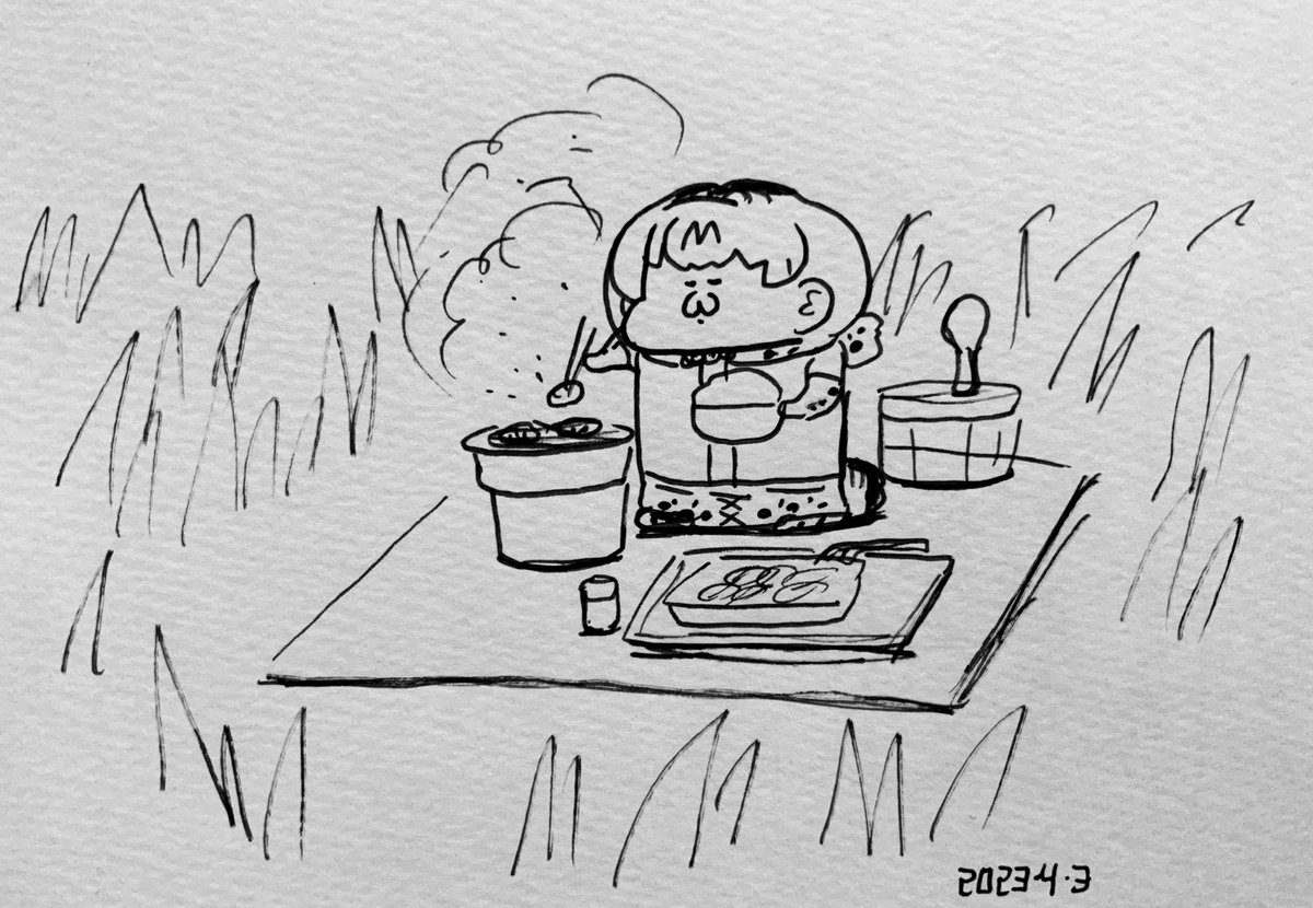 野焼肉するサーバルちゃん 