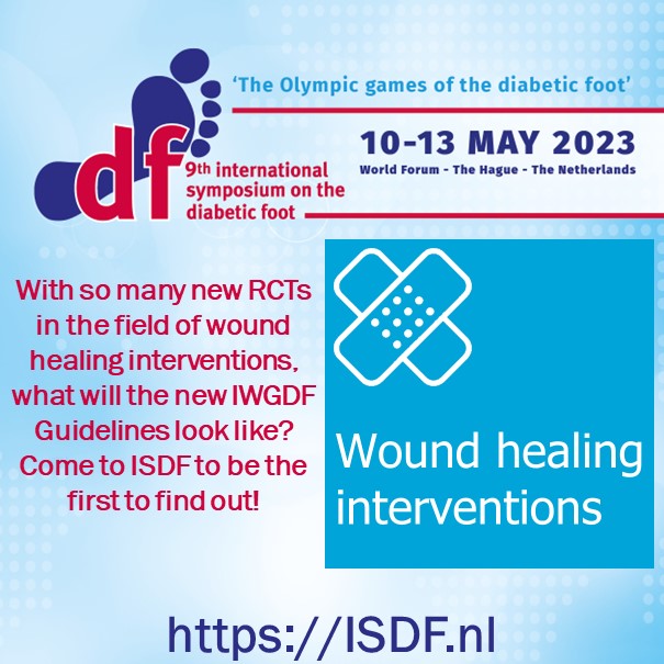 Come to #ISDF2023 to find out more about the new IWGDF Guidelines. #IWGDF #guidelines #woundhealing #interventions #diabeticfoot #symposium isdf.nl iwgdfguidelines.org