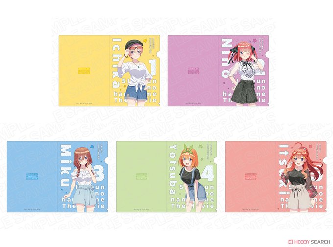 あみあみにて販売中です！！映画「五等分の花嫁」 クリアファイル SUMMER Ver.▼詳細はこちら↓ 