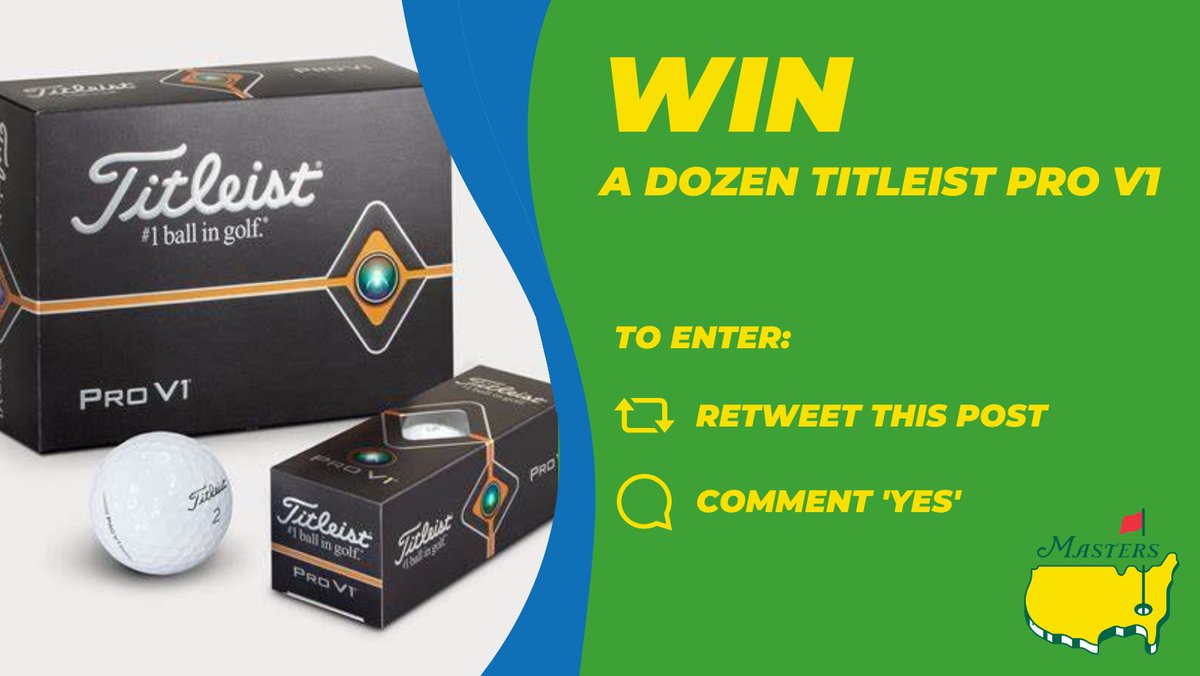 Master’s week is here!

To celebrate this major event, we will be doing a give away to help set you up for the golf season.

To enter simply:
• Retweet this post
• Comment below ‘YES’

Winner announced Sunday 9th..