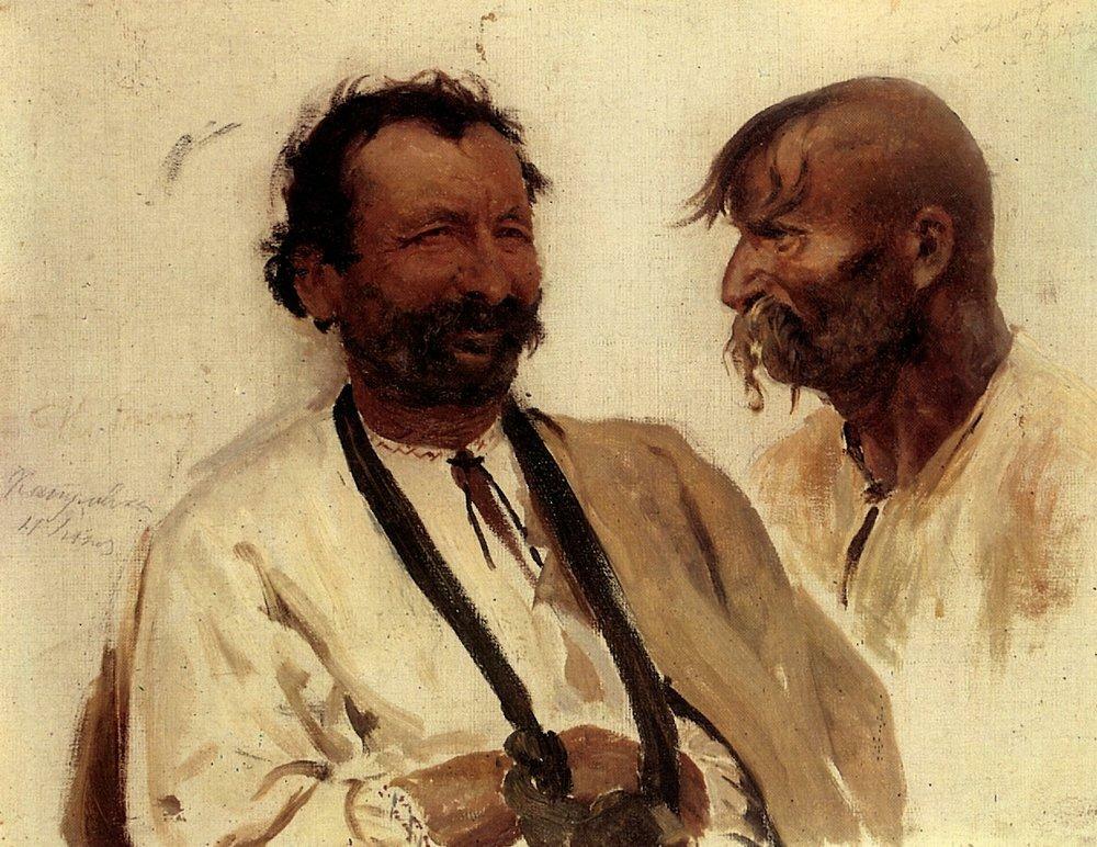 Two Ukrainian peasants, 1880 #ilyarepin #repin wikiart.org/en/ilya-repin/…