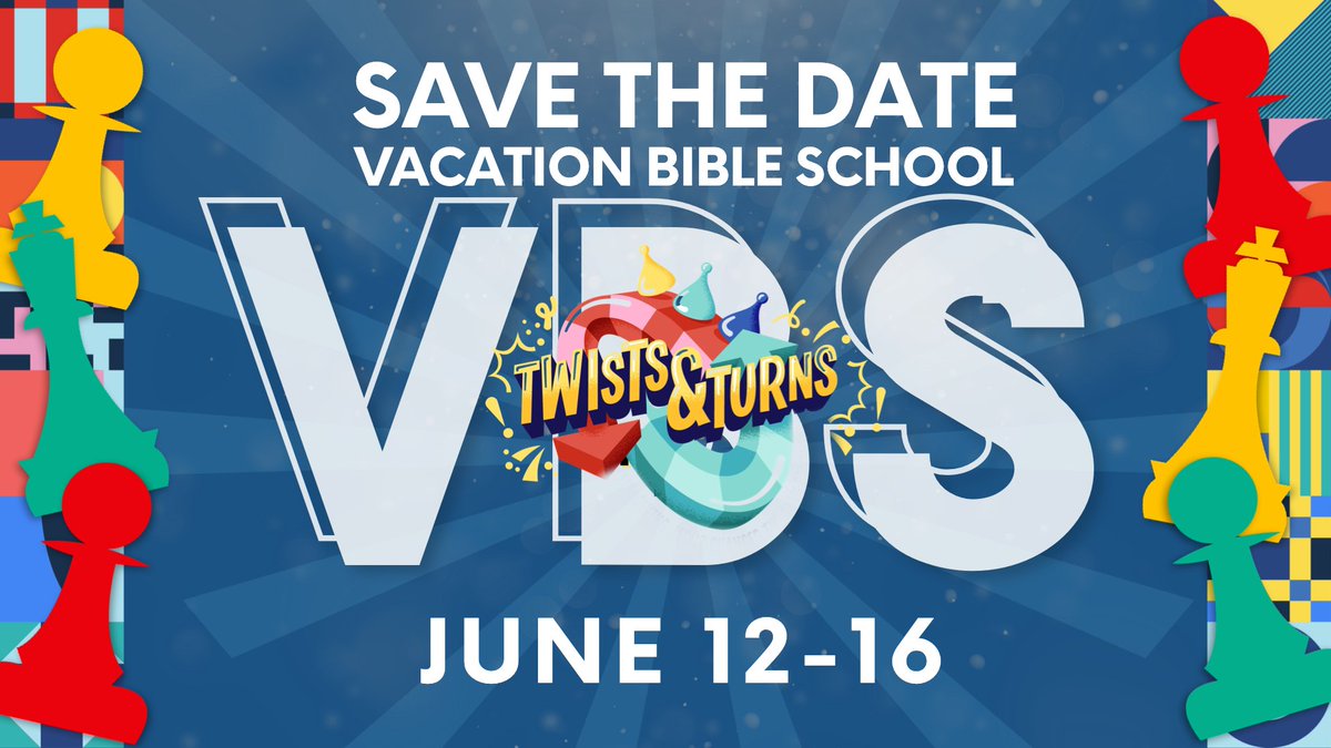 LittleFlock1810's tweet photo. Are you ready for some "Twists &amp; Turns?" VBS 2023 is coming SOON to Little Flock! Save the date for June 12-16. More information and details on registration will be coming your way in the next couple of weeks! Stay tuned! https://t.co/jwqoHi1abu