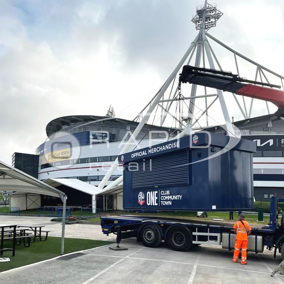 WINNER WINNER 🏆✨
Huge congratulation to our clients at Bolton Wanderers for winning the Papa Johns Trophy

Rapid Retail are proud to have contributed to their Fan Zone including a 12m Bar &amp; 6m Walk-up Merchandise Store.

#football #retail #fanzone #bwfc #papajohnstrophy