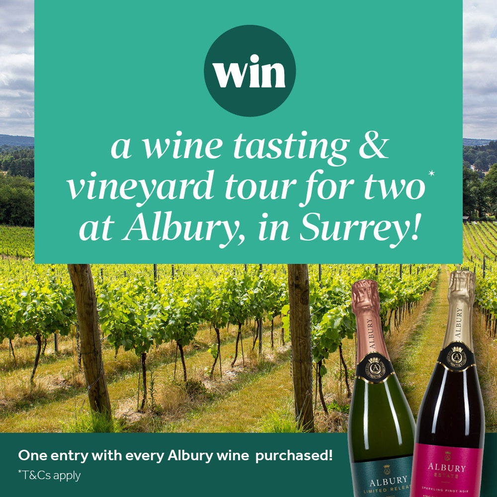 wineandearth's tweet photo. ✨ WIN a vineyard tour &amp; tasting for two!

Does sipping wine in a vineyard overlooking the picturesque Surrey hills sound idyllic?

Visit https://t.co/spcET2tQsJ

#WineAndSomething #Wine #Win #Vineyard #SurreyVineyards #SurreyWine #AlburyEstate #AlburyVineyard @AlburyVineyard https://t.co/tCwFKiI2dq
