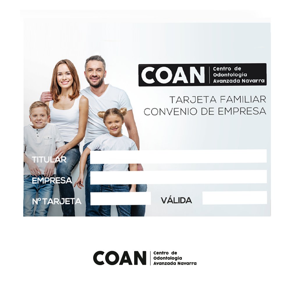 CoanNavarra's tweet photo. SOMOS DIFERENTES, PENSAMOS EN TI.
Con esta tarjeta obtendrás grandes ventajas para mantener una correcta salud bucodental.
Ven a visitarnos y solicita la tuya!!!
📍C. Monte Monjardín, 9
📞  948 06 25 65
#sonrisa  #clinicadentalpamplona #dentistapamplona  #odontologiapamplona https://t.co/HvFdu4OGk5