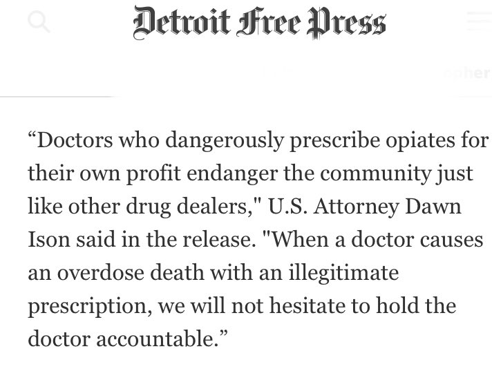 Christopher R. Russo, M.D. (@ledhedd2) on Twitter photo <a href="/USAO_MIE/">U.S. Attorney EDMI</a> What happens when you bring charges against legitimate healthcare professionals during your zeal for asset forfeitures and convictions? What happens when they take you to jury trial and are acquitted while debunking all of your allegations? How do we hold you accountable? <a href="/USAO_MIE/">U.S. Attorney EDMI</a> What happens when you bring charges against legitimate healthcare professionals during your zeal for asset forfeitures and convictions? What happens when they take you to jury trial and are acquitted while debunking all of your allegations? How do we hold you accountable?