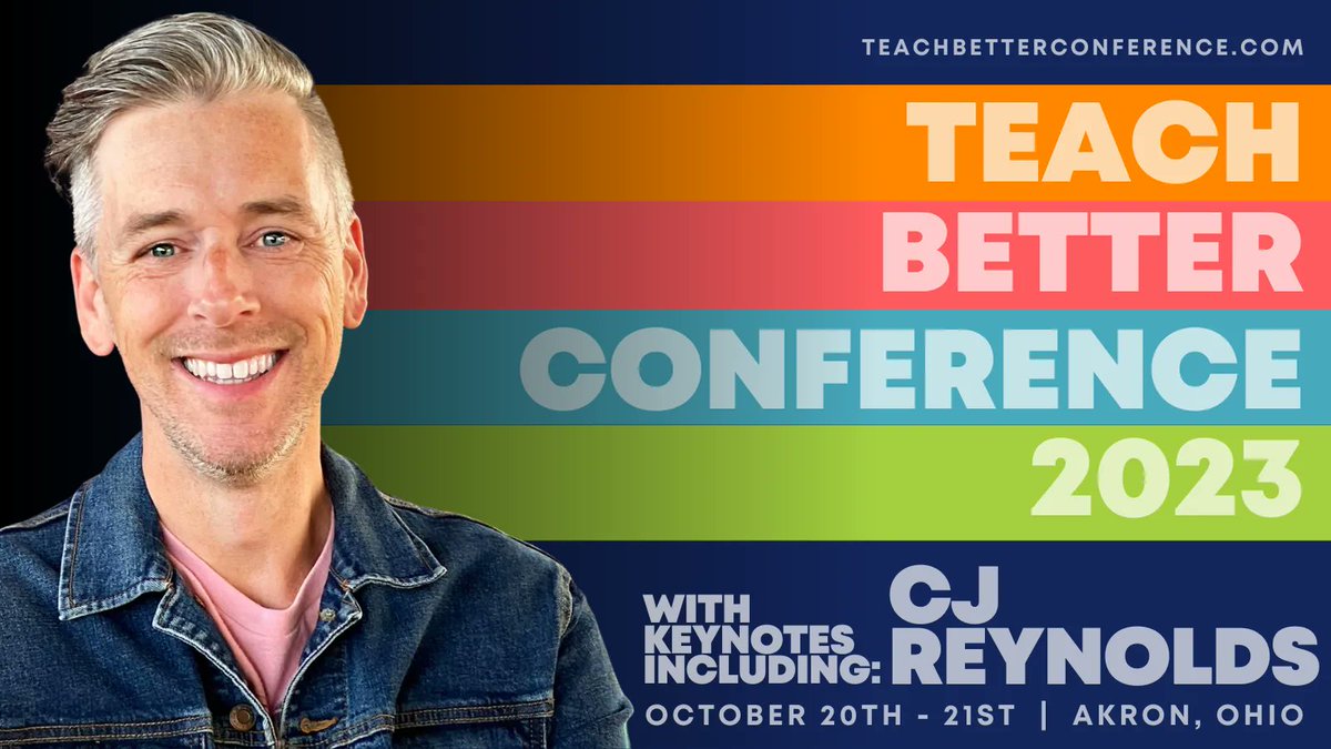 CJ Reynolds is the author of Teach Your Class Off and the creator of the Real Rap with Reynolds YouTube channel! #TeachBetter family- join us as we celebrate the announcement of CJ Reynolds as a keynote speaker at #TeachBetter23 this October!  #Conference #KeynoteSpeaker