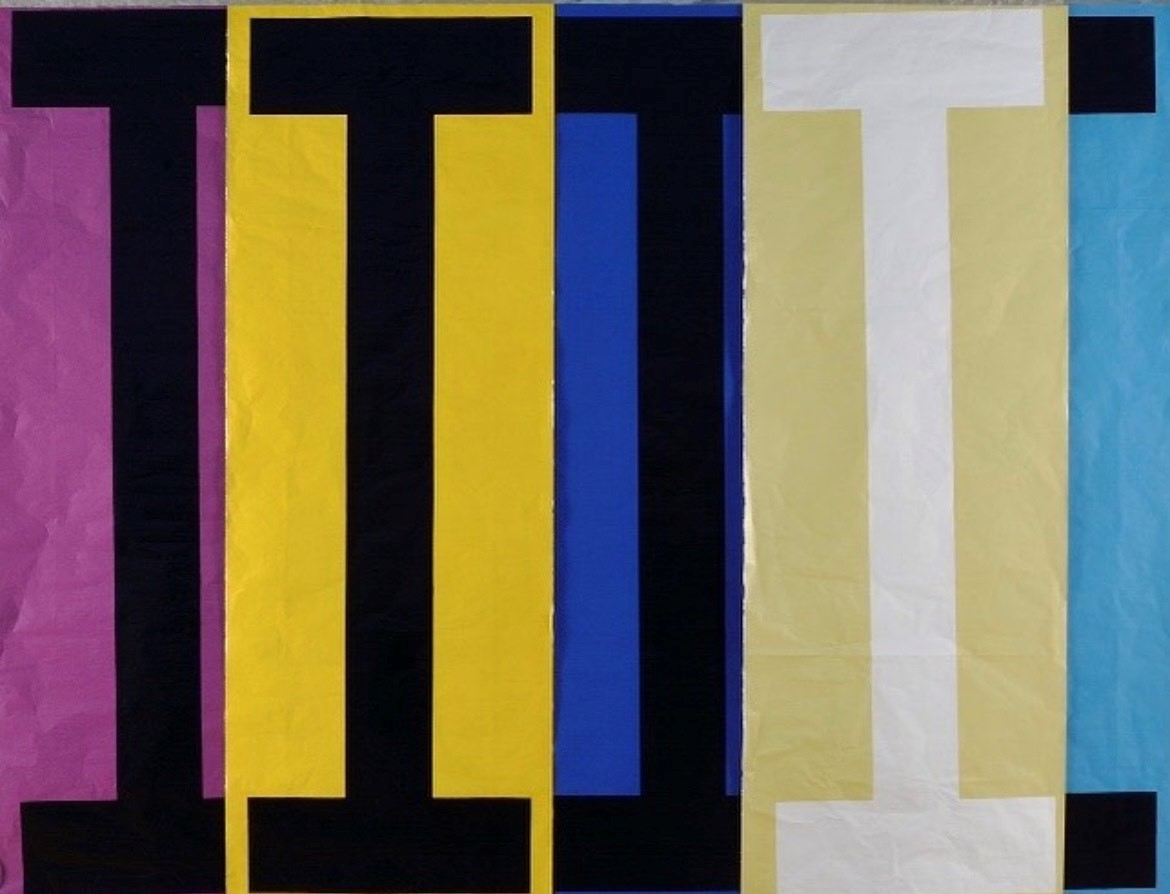 JMPaintingPrize's tweet photo. "My paintings contain references derived from early 20th century avant-garde movements...it balances the rigour of modernism with the seductiveness and frivoloties of luxury packaging"
||||||
Acrylic on industrial aluminium foil by Lizi Sanchez from #JM2016 https://t.co/zZgyaxzwO3