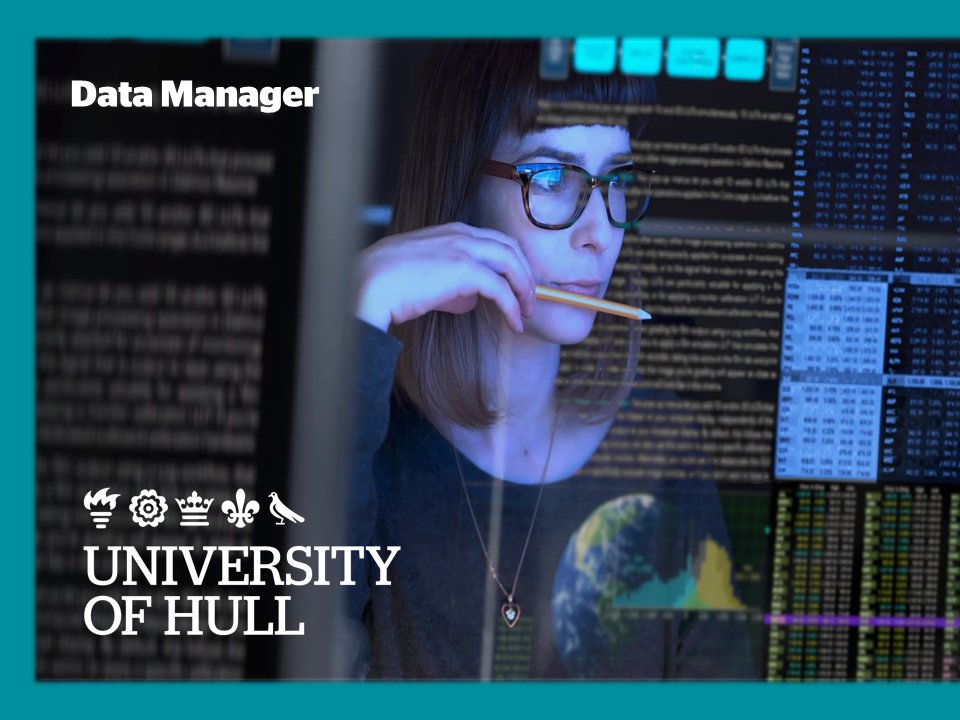 Job Vacancy at the University of Hull: Data Manager jobs.hull.ac.uk/HY0404