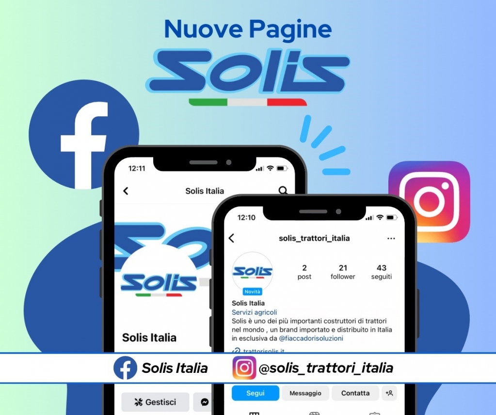 Fiaccadorimport's tweet photo. ⭕🆕 Siamo entusiasti di presentare i nuovi canali ufficiali Facebook &amp; Instagram di Solis Italia e invitiamo tutti i nostri clienti, fan e persone interessate a seguirci e a condividere la loro esperienza con il marchio Solis.

Sui canali ufficiali… https://t.co/moOkmQykbG https://t.co/DlEbIOgBCQ