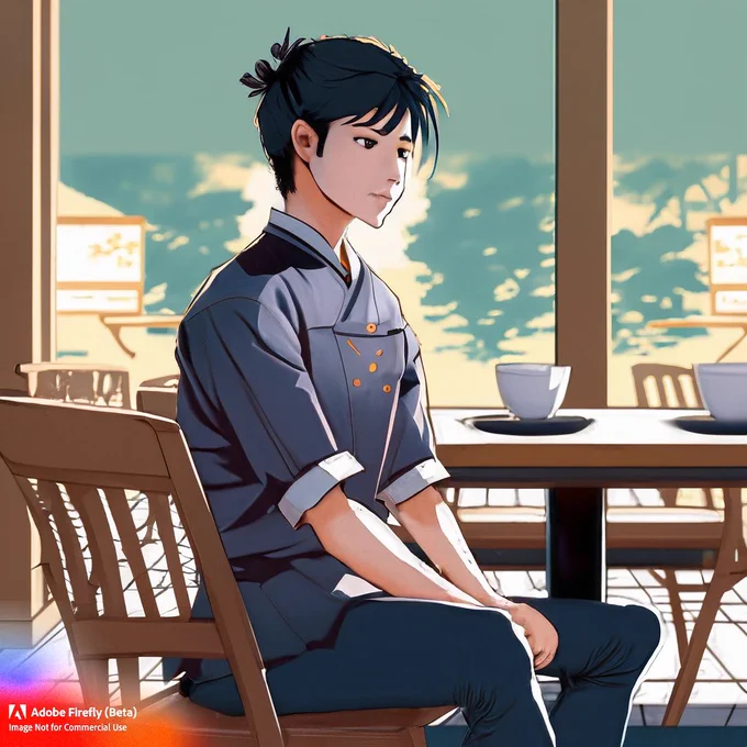 #AdobeFirefly 日本のアニメ調のキャラクターイラスト画像を作るテスト 