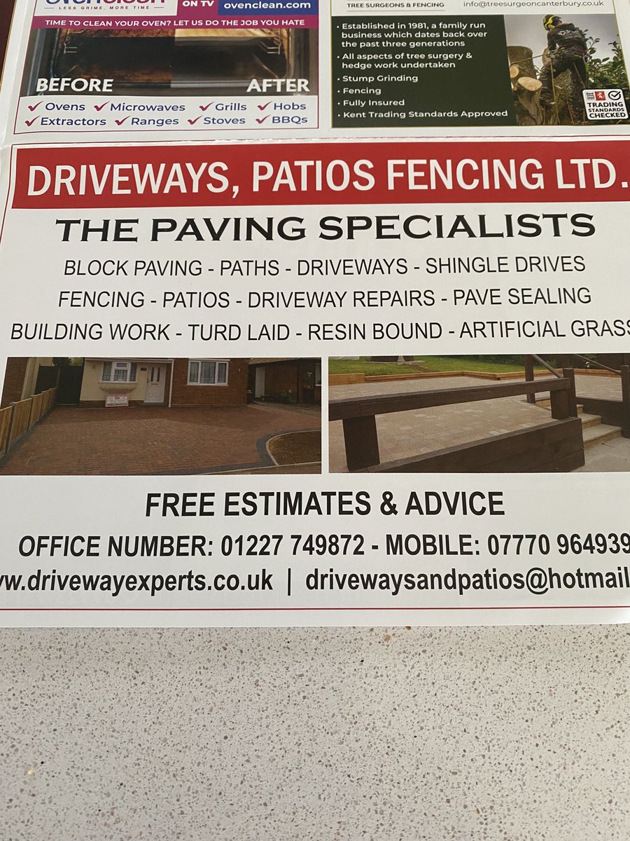 Ordinarily I like to support local business, so when the trades flyer comes through the door I always have a look through. On reflection I’ll pass this time round.