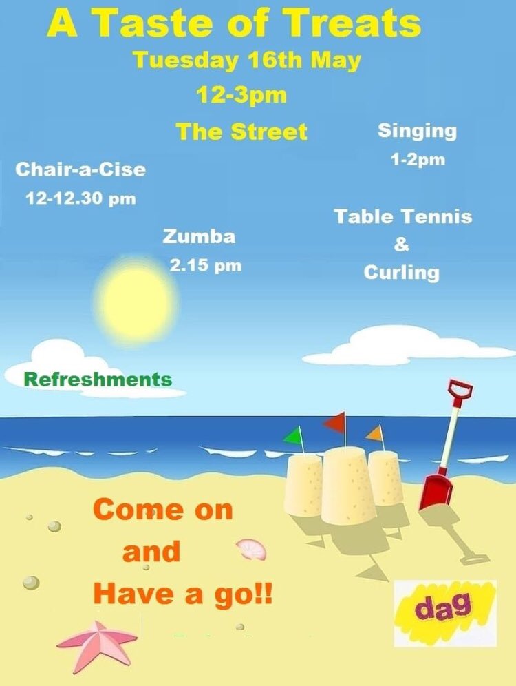 Treats taster day lots of activities to try out and see what treats there is